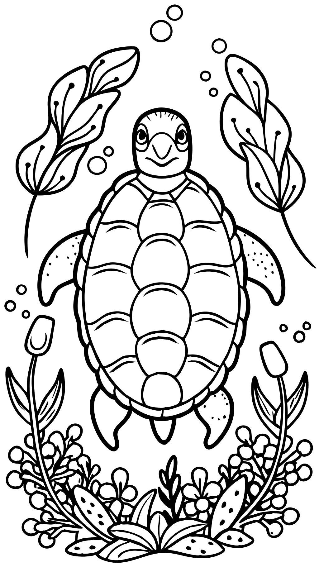 coloriage adulte de tortue